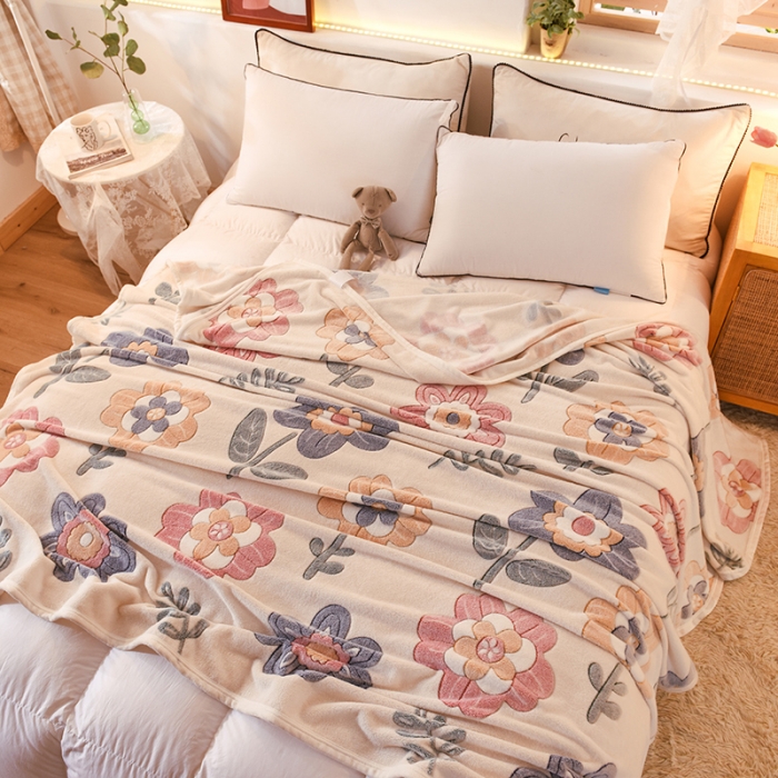 91家纺网 家纺一手货源 找家纺 甜之梦 2025新款310g雪花绒单品毛毯 锦上添花