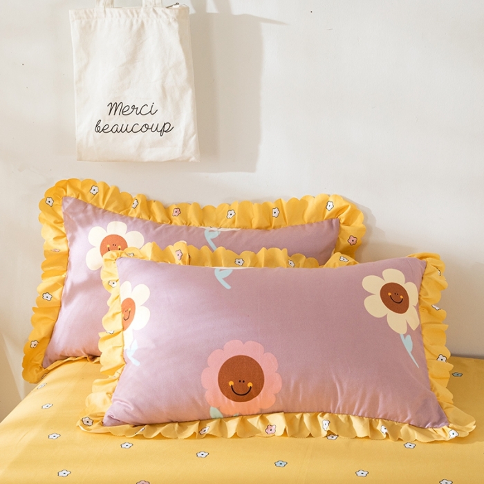 91家纺网 家纺一手货源 找家纺 纽缦 2020新款加厚磨毛床单款四件套 楚楚花颜豆沙