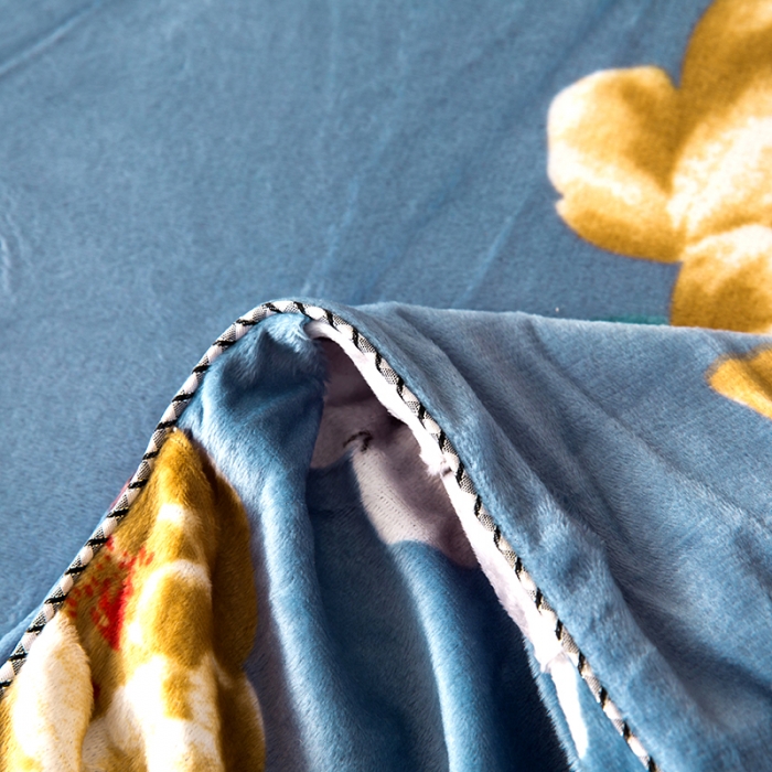 91家纺网 家纺一手货源 找家纺 纽缦 2020新款绒单层床裙四件套 繁花洛洛