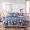 91家纺网 家纺一手货源 找家纺 纽缦 2020新款加厚磨毛床单款四件套 豆蔻年华蓝