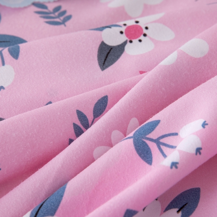 91家纺网 家纺一手货源 找家纺 纽缦 2020新款加厚磨毛床单款四件套 漫漫花香