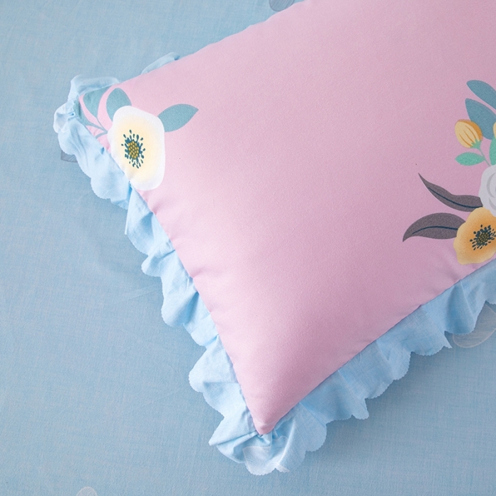 91家纺网 家纺一手货源 找家纺 纽缦 2020新款加厚磨毛床单款四件套 美丽人生