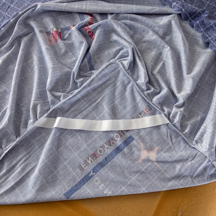 91家纺网 家纺一手货源 找家纺 纽缦 2020新款绒单层床裙四件套 郡布里