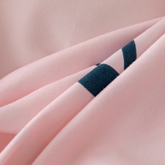 91家纺网 家纺一手货源 找家纺 纽缦 2020新款加厚磨毛床单款四件套 梦想秀粉