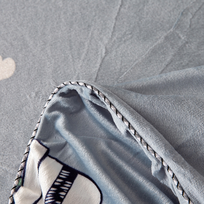 91家纺网 家纺一手货源 找家纺 纽缦 2020新款绒单层床裙四件套 仙人掌灰