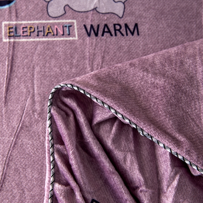 91家纺网 家纺一手货源 找家纺 纽缦 2020新款绒单层床裙四件套 小象