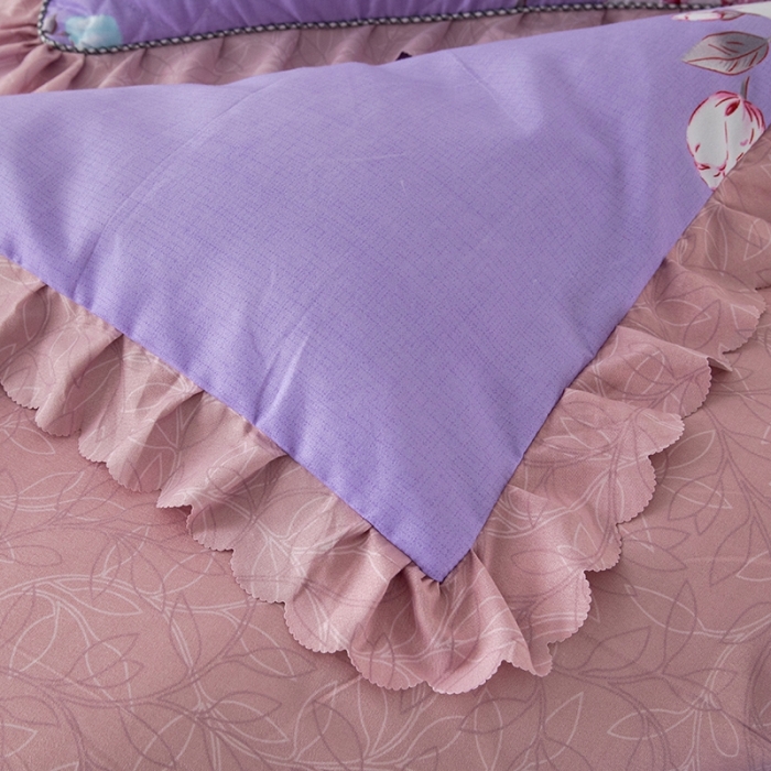 91家纺网 家纺一手货源 找家纺 纽缦 2020新款加厚磨毛床单款四件套 幽香入梦