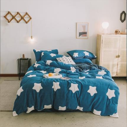 91家纺网 家纺一手货源 找家纺 （总）佰亿莱 2024新款提花舒棉绒四件套