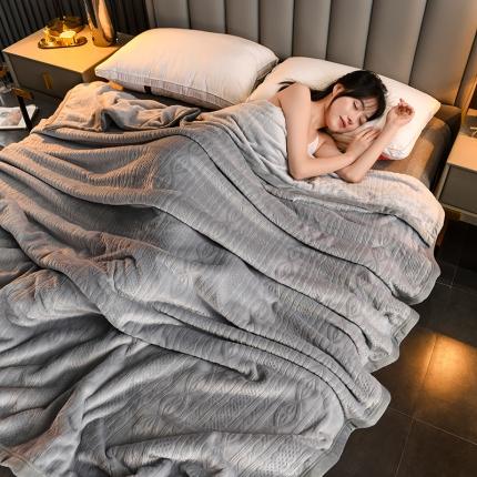 91家纺网 家纺一手货源 找家纺 （总）7D雕花牛奶绒毛毯加厚法兰绒珊瑚绒毛毯保暖床单午休毯