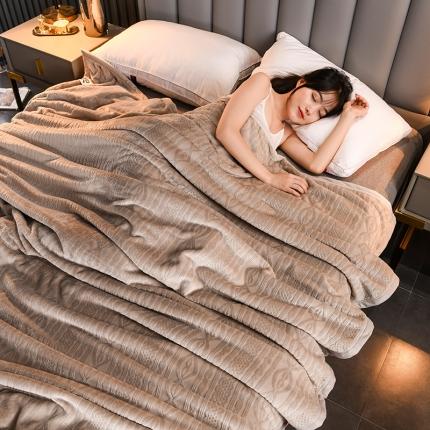 91家纺网 家纺一手货源 找家纺 （总）7D雕花牛奶绒毛毯加厚法兰绒珊瑚绒毛毯保暖床单午休毯