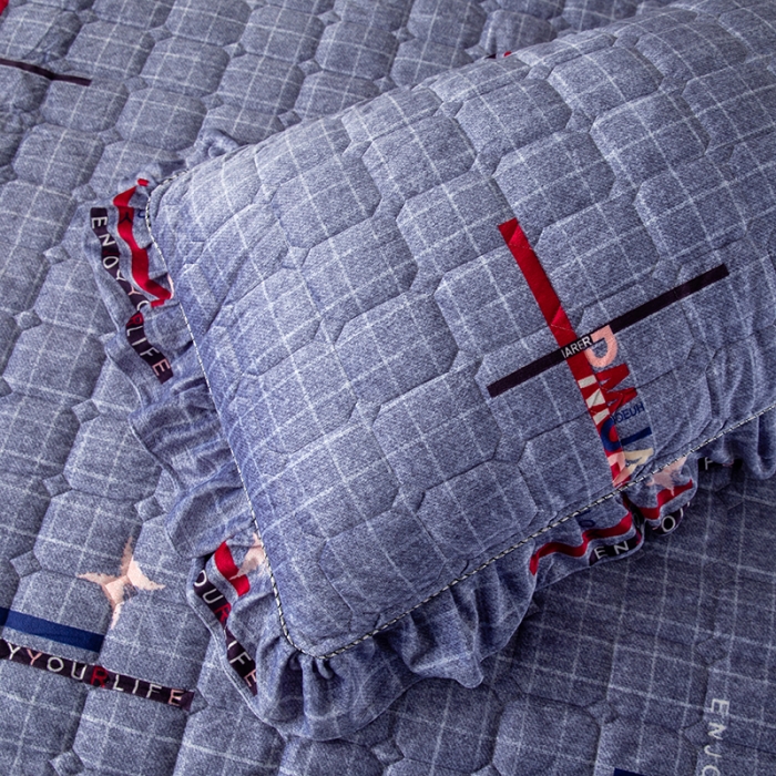 91家纺网 家纺一手货源 找家纺 纽缦 2020新款绒夹棉床裙四件套 郡布里