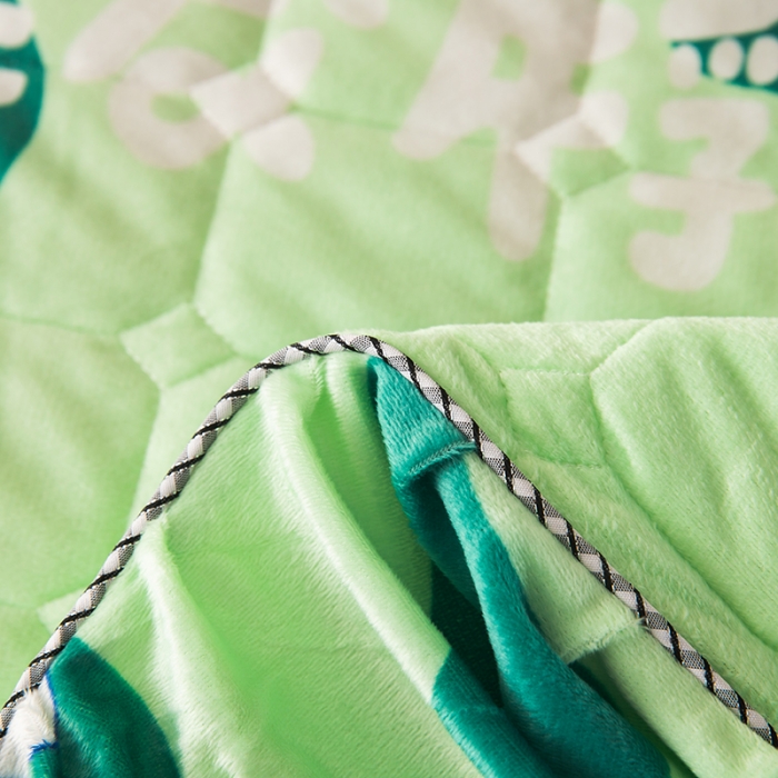 91家纺网 家纺一手货源 找家纺 纽缦 2020新款绒夹棉床裙四件套 奶牛块