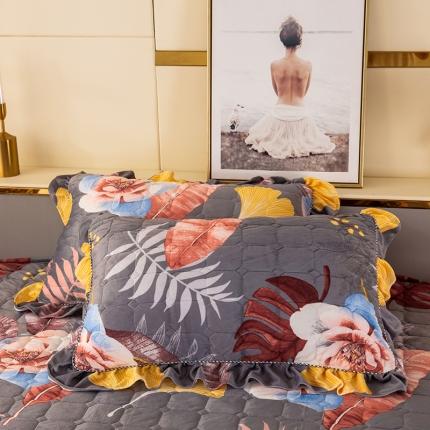 91家纺网 家纺一手货源 找家纺 （总）纽缦 2020新款夹棉枕套一对