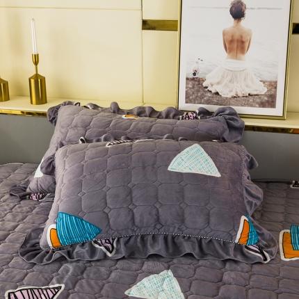 91家纺网 家纺一手货源 找家纺 （总）纽缦 2020新款夹棉枕套一对