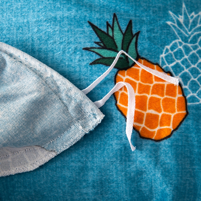 91家纺网 家纺一手货源 找家纺 纽缦 2020新款单被套 菠萝蜜蓝