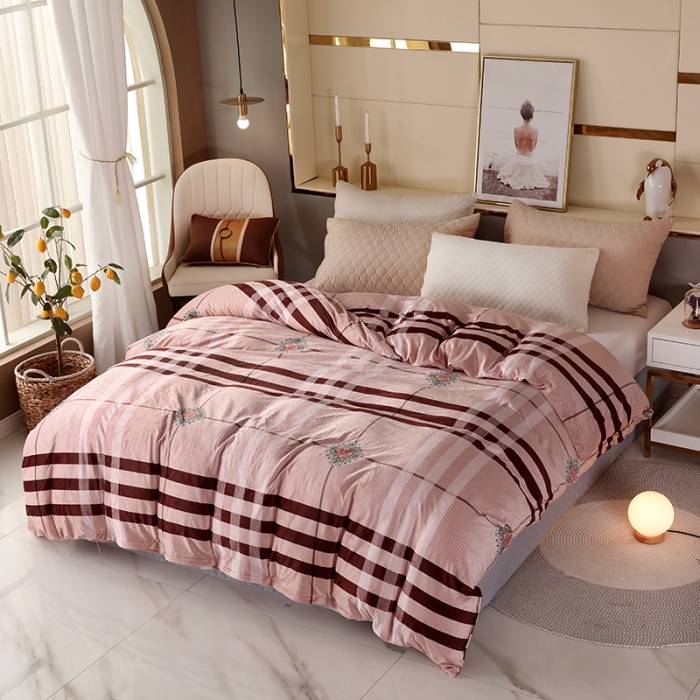 91家纺网 家纺一手货源 找家纺 纽缦 2020新款单被套 花格子