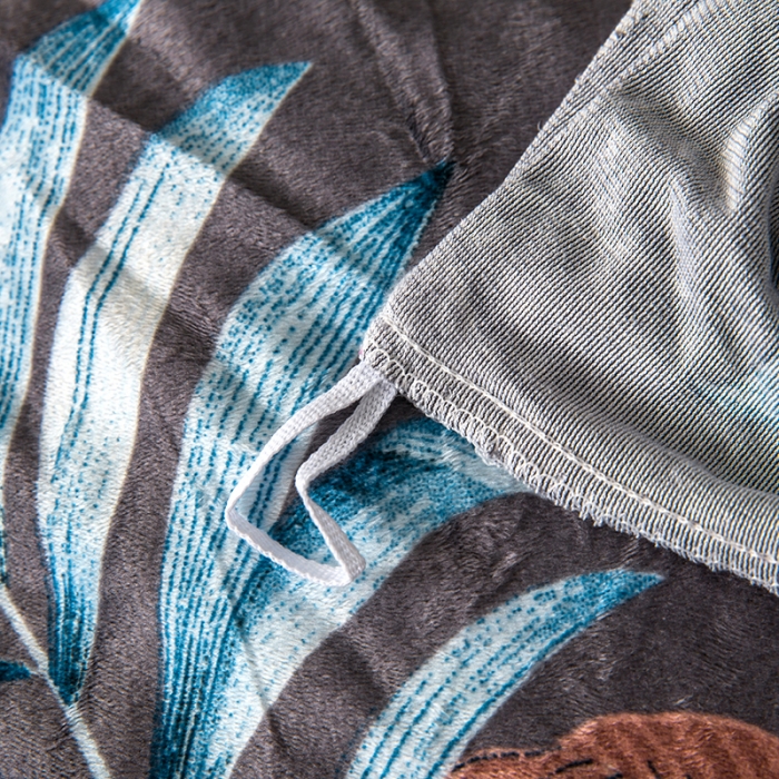 91家纺网 家纺一手货源 找家纺 纽缦 2020新款单被套 花颜灰