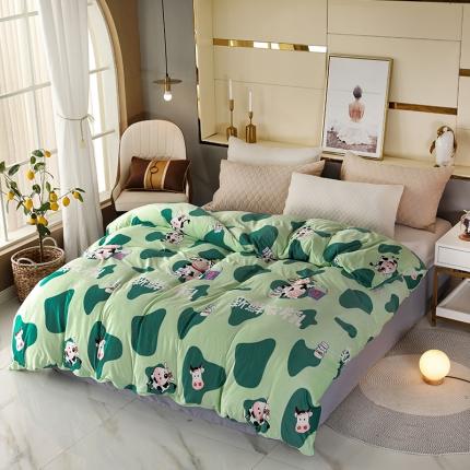 纽缦 2020新款单被套 奶牛块