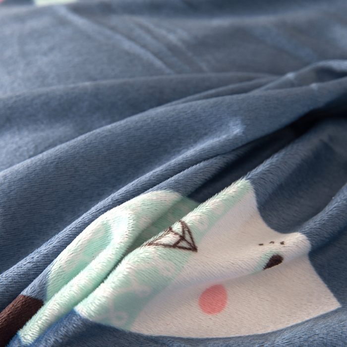 91家纺网 家纺一手货源 找家纺 纽缦 2020新款单被套 鱼水深情天蓝