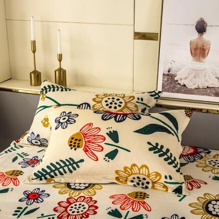 纽缦 2020新款信封枕套一对 花花世界