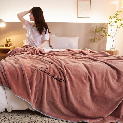 91家纺网 家纺一手货源 找家纺 佰亿莱 2024新款亲肤绒工艺盖毯系列 轻奢豆沙