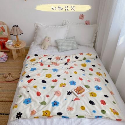 91家纺网 家纺一手货源 找家纺 （总）星期八2020新款双层宝宝绒盖毯被毯子毛毯实拍图