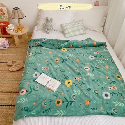 91家纺网 家纺一手货源 找家纺 （总）星期八2020新款双层宝宝绒盖毯被毯子毛毯实拍图