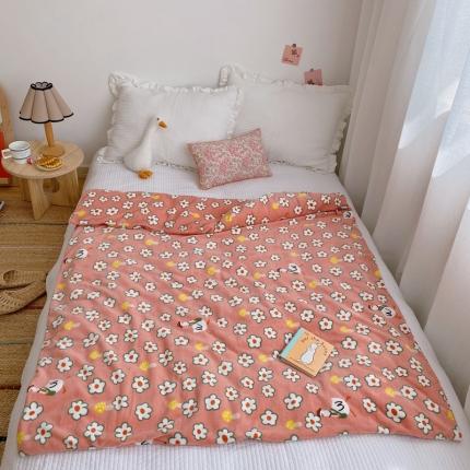 星期八2020新款双层宝宝绒盖毯被毯子毛毯实拍图 可爱小鹅