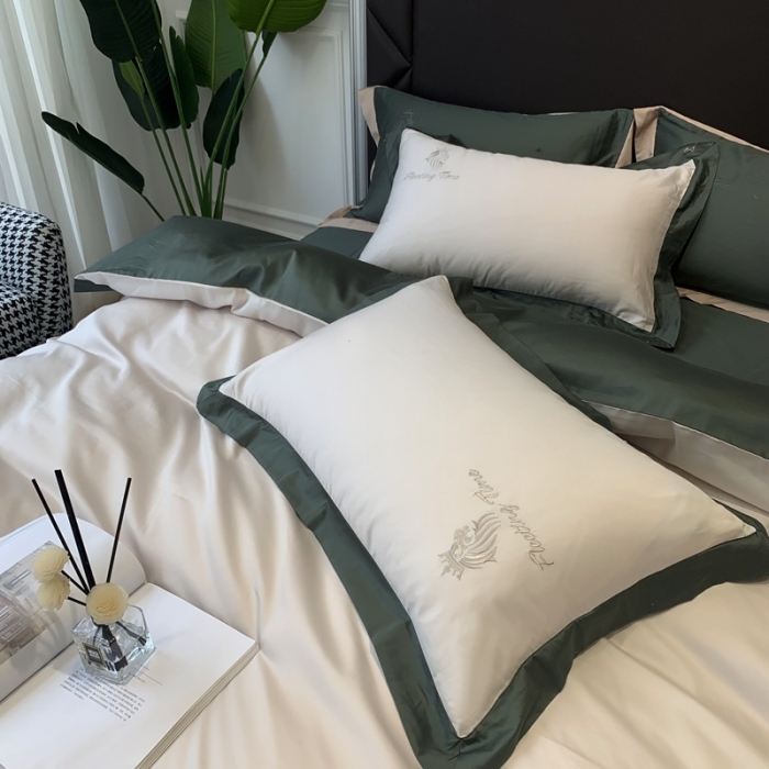 91家纺网 家纺一手货源 找家纺 优悦 2020新款水洗冰丝四件套罗曼系列 实拍图-钻石白