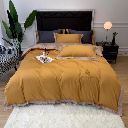 优悦 2020新款水洗冰丝四件套罗曼系列 实拍图-耀沙金