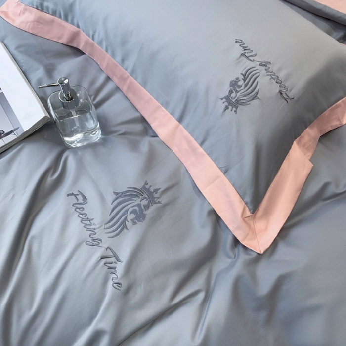 91家纺网 家纺一手货源 找家纺 优悦 2020新款水洗冰丝四件套罗曼系列 实拍图-星辰银