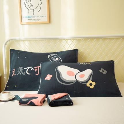 91家纺网 家纺一手货源 找家纺 （总）朴尔 2020新款卡通AB组合全棉四层纱布枕巾