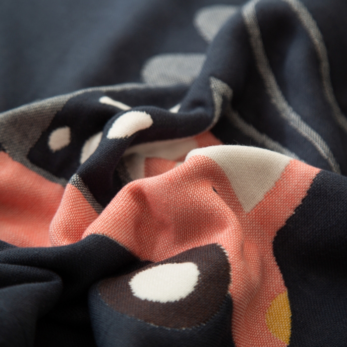 91家纺网 家纺一手货源 找家纺 朴尔 2020新款卡通AB组合全棉四层纱布枕巾 彩虹恐龙恐龙藏青