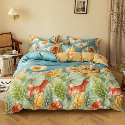 91家纺网 家纺一手货源 找家纺 （总）盛馨家纺 2023新款美式田园风全棉四件套