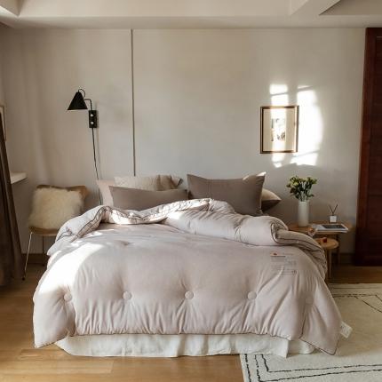 91家纺网 家纺一手货源 找家纺 莱福仕 2022新款X2劲能双效自热被 藕荷粉