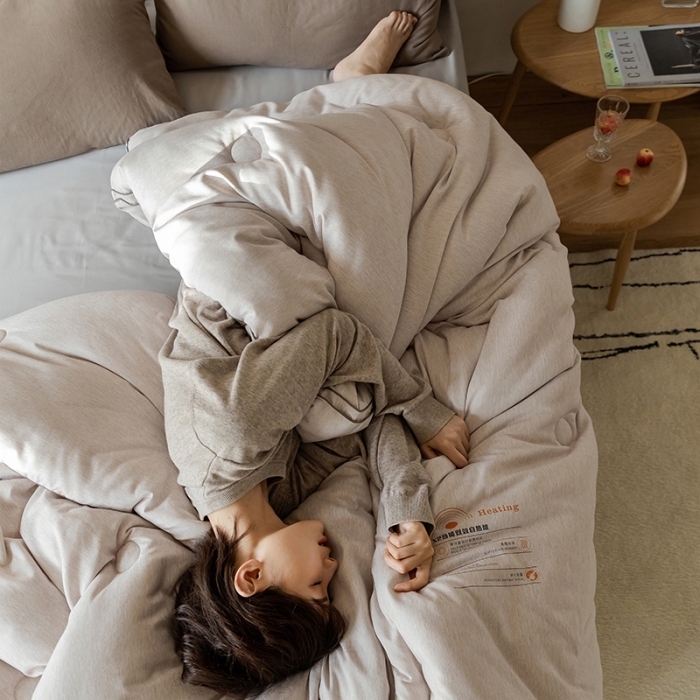 91家纺网 家纺一手货源 找家纺 莱福仕 2022新款X2劲能双效自热被 藕荷粉