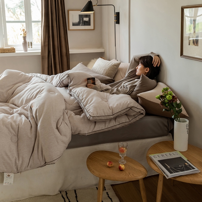 91家纺网 家纺一手货源 找家纺 莱福仕 2022新款X2劲能双效自热被 藕荷粉