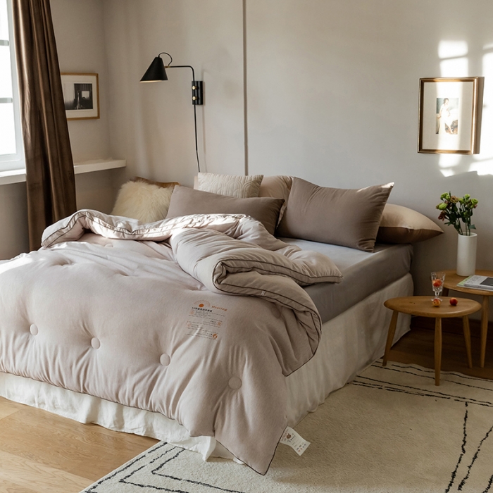 91家纺网 家纺一手货源 找家纺 莱福仕 2022新款X2劲能双效自热被 藕荷粉