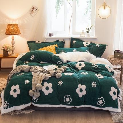 91家纺网 家纺一手货源 找家纺 （总）佰亿莱 2024新款5D提花舒棉绒四件套