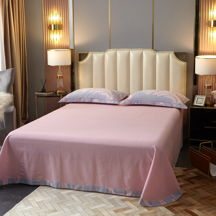 91家纺网 家纺一手货源 找家纺 威克凯丽 2021新款生态磨毛四件套 爱瑞斯-粉