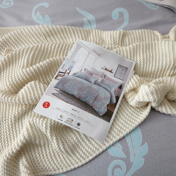 91家纺网 家纺一手货源 找家纺 威克凯丽 2021新款生态磨毛四件套 爱瑞斯-兰