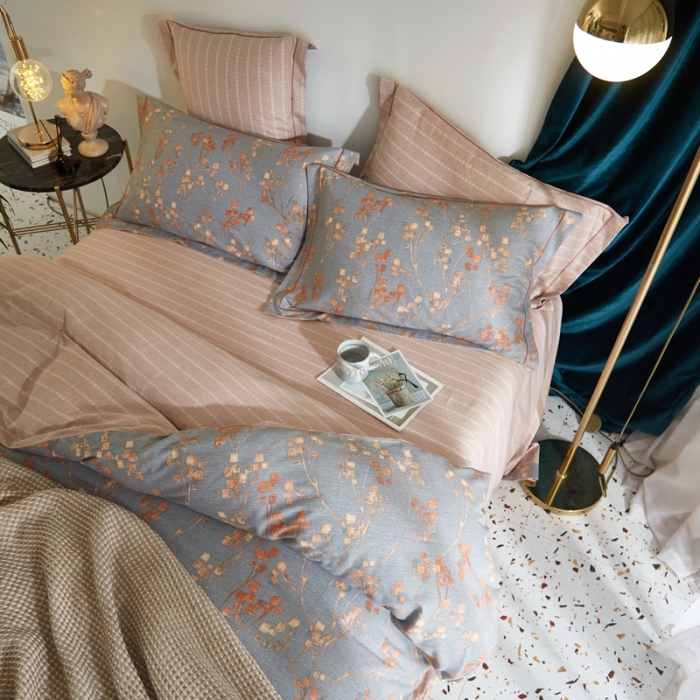 91家纺网 家纺一手货源 找家纺 威克凯丽 2021新款生态磨毛四件套 米阳