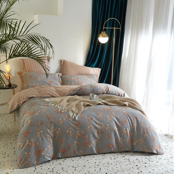 91家纺网 家纺一手货源 找家纺 威克凯丽 2021新款生态磨毛四件套 米阳