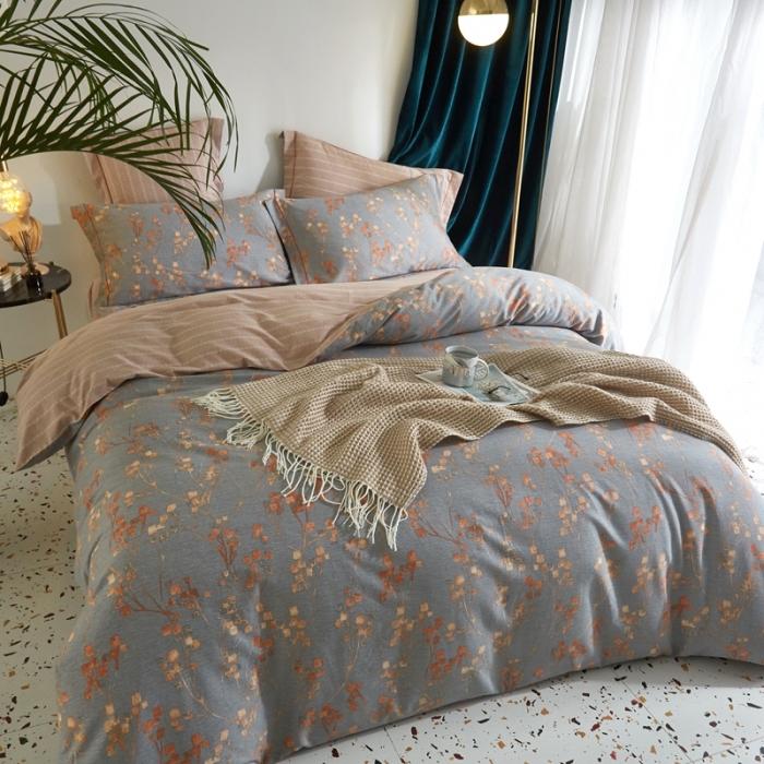 91家纺网 家纺一手货源 找家纺 威克凯丽 2021新款生态磨毛四件套 米阳