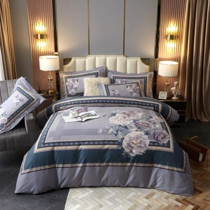 91家纺网 家纺一手货源 找家纺 威克凯丽 2023新款全棉活性生态磨毛四件套 瑾兮-绿