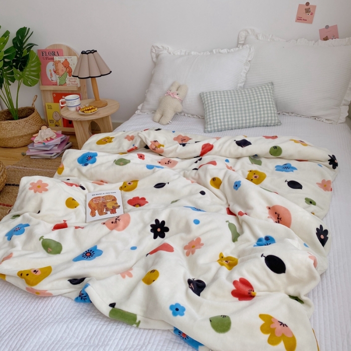 91家纺网 家纺一手货源 找家纺 （总）星期八2020新款双层宝宝绒盖毯被毯子毛毯实拍图