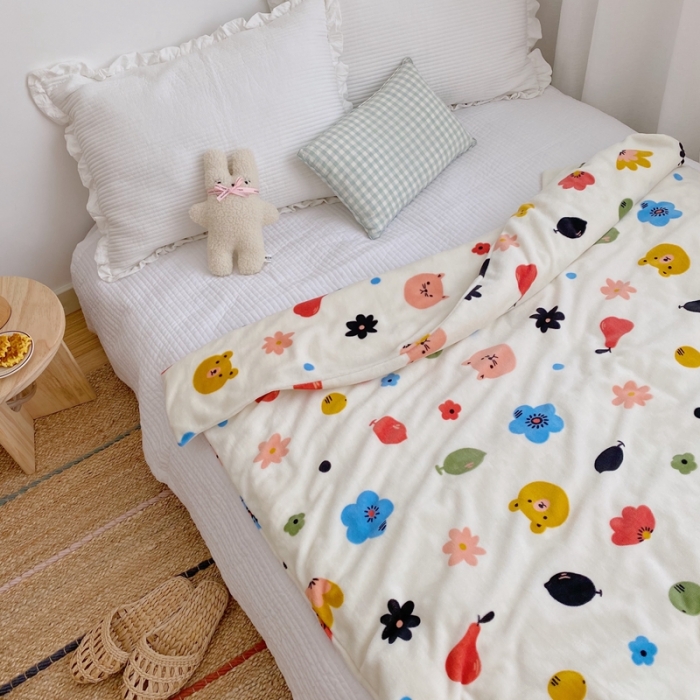 91家纺网 家纺一手货源 找家纺 （总）星期八2020新款双层宝宝绒盖毯被毯子毛毯实拍图