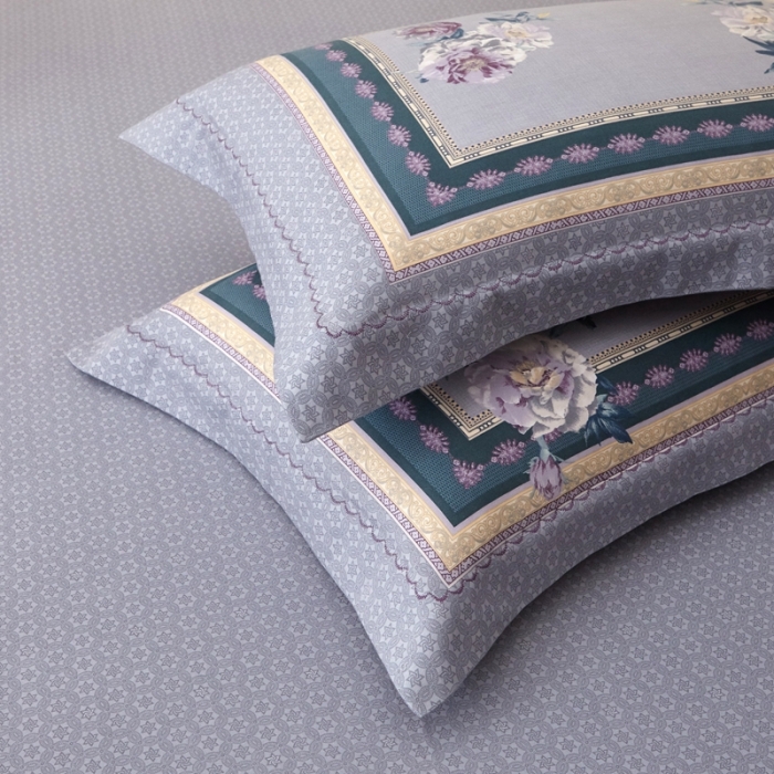 91家纺网 家纺一手货源 找家纺 威克凯丽 2023新款全棉活性生态磨毛四件套 瑾兮-绿