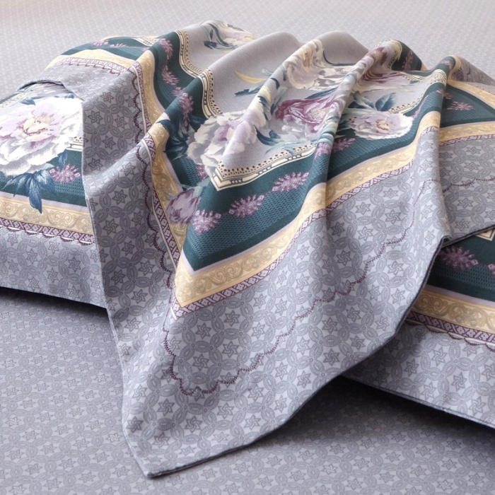 91家纺网 家纺一手货源 找家纺 威克凯丽 2023新款全棉活性生态磨毛四件套 瑾兮-绿