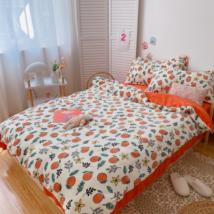 91家纺网 家纺一手货源 找家纺 （总）星期八 2020新款秋冬加厚保暖牛奶绒四件套